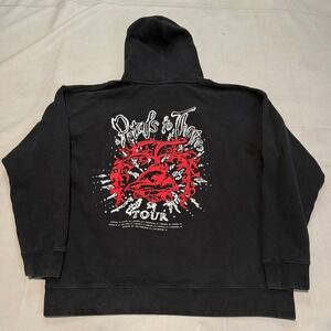 D4vd Petal to Thorn Tour Hoodie Men XL Black Concert Merch Sweatshirt Skate-7613